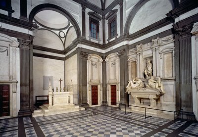 View of the Interior Showing the Tomb of Giuliano de